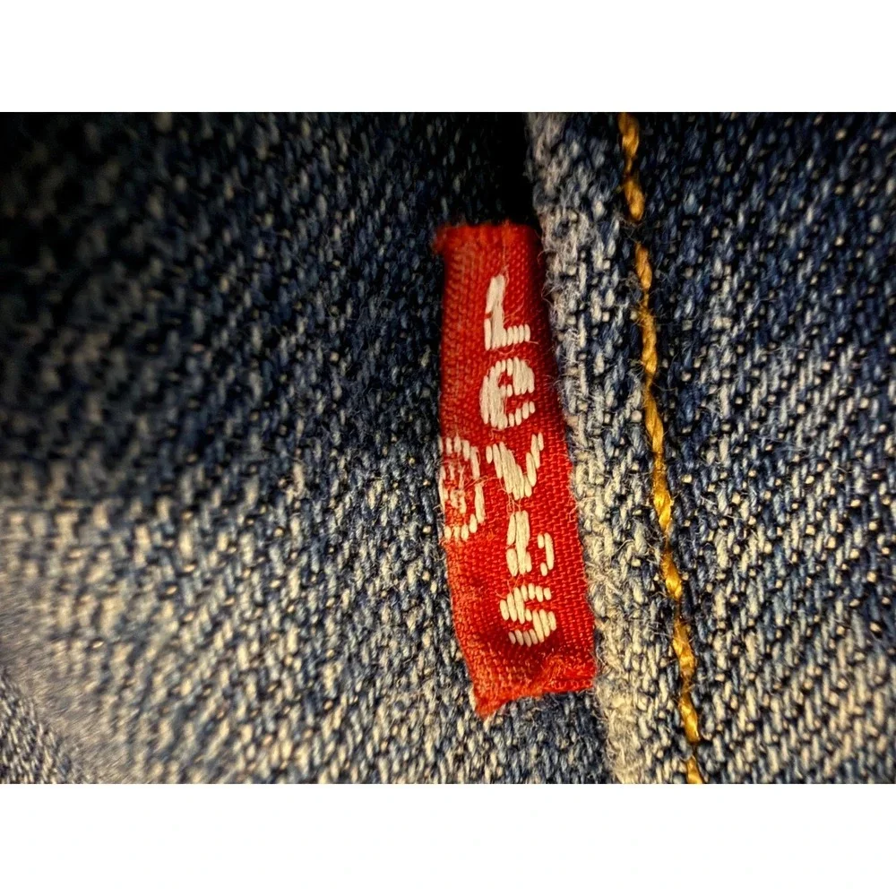 Levis 527 Slim Bootcut Jeans Mens 36x36 Blue Red Tab Stretch Denim